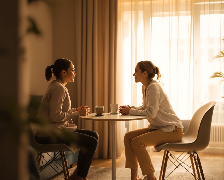 Pareja acompañada en terapia