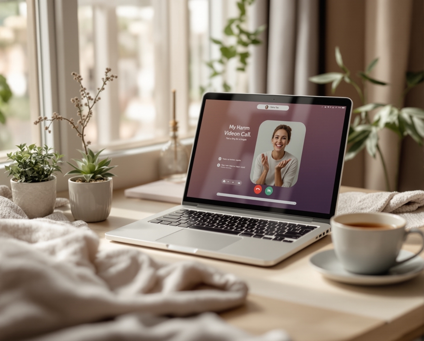 Sesión de psicología online por videollamada